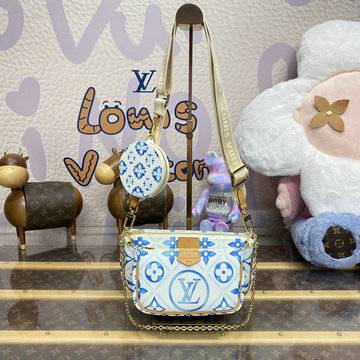 商品名称：ルイヴィトン LOUISVUITTON 057-M25374 2024年最新入荷 新作 ミュルティ ポシェット アクセソワール チェーンポーチ クラッチバッグ ショルダーバッグ