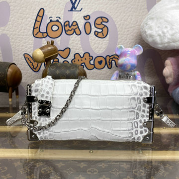 ルイヴィトン LOUISVUITTON 057-M25445EB 2024年最新入荷 スリム トランク 斜め掛け ショルダーバッグ クロスボディバッグ レディースかばん クロコ柄