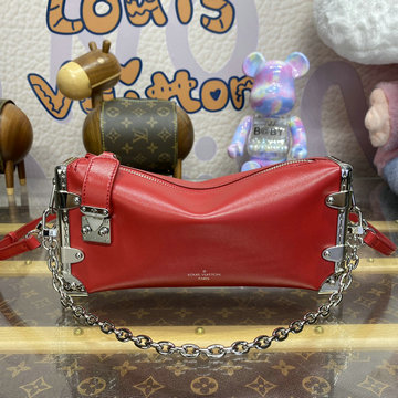商品名称：ルイヴィトン LOUISVUITTON 057-M25445PR 2024年最新入荷 スリム トランク 斜め掛け ショルダーバッグ クロスボディバッグ レディースかばん カーフレザー