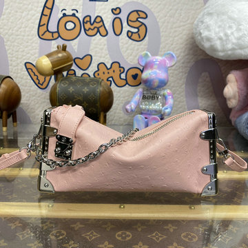 ルイヴィトン LOUISVUITTON  057-M25445TF 2024年最新入荷 スリム トランク 斜め掛け ショルダーバッグ クロスボディバッグ レディースかばん オーストリッチ柄