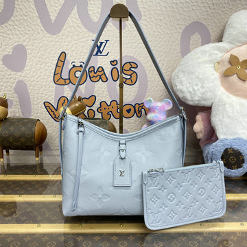 ルイヴィトン LOUISVUITTON 057-M46673 2024年最新入荷 キャリーオール ジップ NM PM ホーボーバッグ ハンドバッグ ポーチ付き トートバッグ