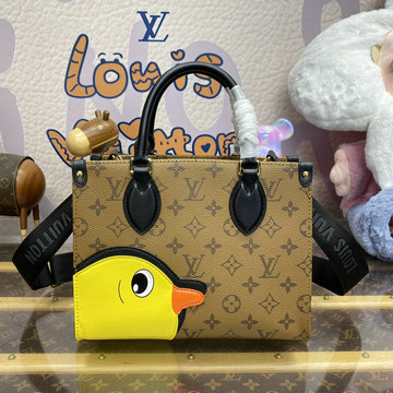 ルイヴィトン LOUISVUITTON 057-M47199 2024年最新入荷 オンザゴー PM ハンドバッグ トートバッグ ママバッグ ショッピングバッグ ウィメンズかばん
