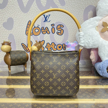 ルイヴィトン LOUISVUITTON 057-M51146  2024年最新入荷 Vintage Looping ホーボーバッグ トートバッグ 肩掛け ショルダーバッグ モノグラムキャンパス