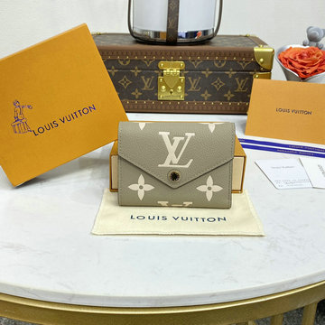 ルイヴィトン LOUISVUITTON 057-M81861 2024年最新入荷 ポルトフォイユ ヴィクトリーヌ 三つ折り短財布 ショートウォレット 小銭入れ付き モノグラムアンプラント