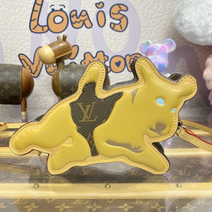 ルイヴィトン LOUISVUITTON 057-M83342Y2024年最新入荷 Dog on Strap ミニバッグ 斜め掛け ショルダーバッグ クロスボディバッグ