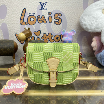 商品名称：ルイヴィトン LOUISVUITTON 057-N40665 2024年最新入荷 モンスリ メッセンジャー PM 斜め掛け ショルダーバッグ クロスボディバッグ サーフィン ダミエキャンバス