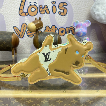 商品名称：ルイヴィトン LOUISVUITTON 057-M83342B 2024年最新入荷 Dog on Strap ミニバッグ 斜め掛け ショルダーバッグ クロスボディバッグ