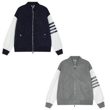 商品名称：トム ブラウン Thom Browne MS-JKTB24001  2024年秋冬最新入荷 ロングスリーブ ジャケット テニスコート 野球コート スポーツ ジャケット 長袖 アウターコート