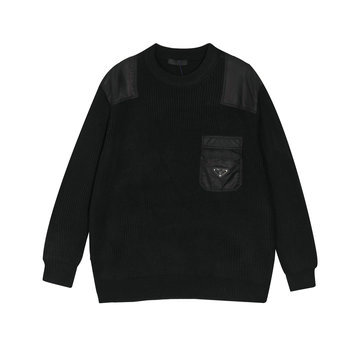 商品名称：プラダ PRADA MS-MYPD24007 2023年秋冬最新入荷 プルオーバー セーター ロングスリーブ セーター クルーネック ウールニット カジュアル トップス 長袖 男女兼用