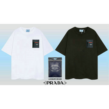商品名称：プラダ PRADA MS-TDPD24016 2024年秋冬最新入荷 Tシャツ 半袖 ショートスリーブ スウェットシャツ 短袖 クルーネック トップス レジャーシャツ