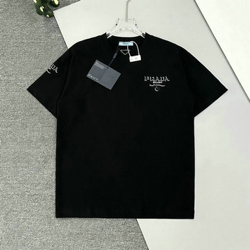 商品名称：プラダ PRADA MS-TDPD24017 2024年秋冬最新入荷 Tシャツ 半袖 ショートスリーブ スウェットシャツ 短袖 クルーネック トップス レジャーシャツ