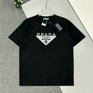 商品名称：プラダ PRADA MS-TDPD24018 2024年秋冬最新入荷 Tシャツ 半袖 ショートスリーブ スウェットシャツ 短袖 クルーネック トップス レジャーシャツ