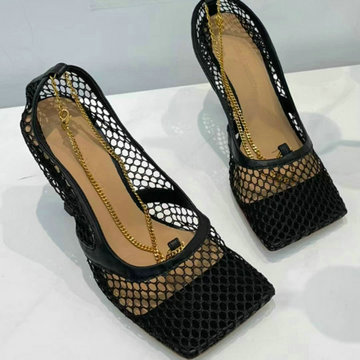 ボッテガヴェネタ BOTTEGAVENETA  26-BOVJ24001 2022年春夏最新入荷 スパークル ストレッチ サンダル ハイヒールシューズ ピンヒールシューズ
