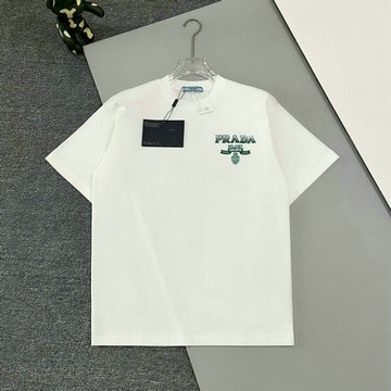 商品名称：プラダ PRADA MS-TDPD24019 2024年秋冬最新入荷 Tシャツ 半袖 ショートスリーブ スウェットシャツ 短袖 クルーネック トップス レジャーシャツ