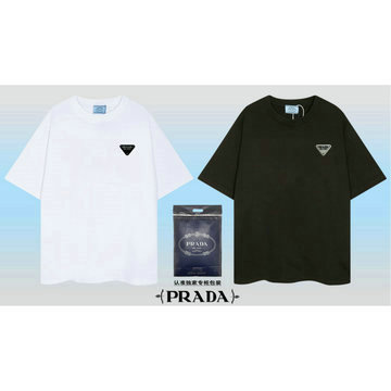 商品名称：プラダ PRADA MS-TDPD2402 2024年秋冬最新入荷 Tシャツ 半袖 ショートスリーブ スウェットシャツ 短袖 クルーネック トップス レジャーシャツ