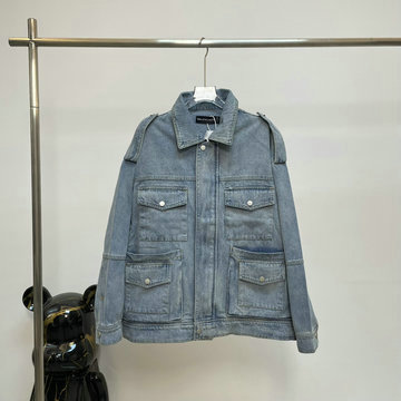 商品名称：バレンシアガ BALENCIAGA MS-WTBA24002  2024年秋冬最新入荷 デニム ジャケット ショートジャケット トラッカージャケット ロングスリーブ ト
