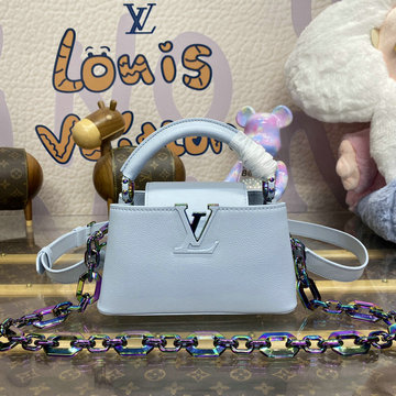 ルイヴィトン LOUISVUITTON 057-M11422 2024年最新入荷 カプシーヌ EW MINI トップハンドルバッグ トートバッグ 2way ショルダーバッグ クロスボディバッグ