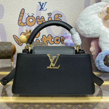 ルイヴィトン LOUISVUITTON 057-M24664 2024年最新入荷 カプシーヌ EW MM トップハンドルバッグ トートバッグ 2way ショルダーバッグ クロスボディバッグ