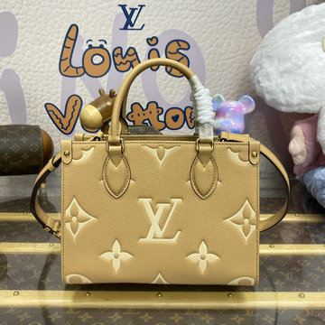 ルイヴィトン LOUISVUITTON 057-M47135Y 2024年最新入荷 オンザゴー PM ハンドバッグ トートバッグ ママバッグ ショッピングバッグ ウィメンズかばん