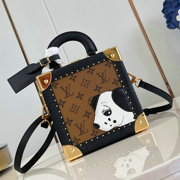 ルイヴィトン LOUISVUITTON 99-M11206 2024年最新入荷 ミニ スクエア トランクバッグ トートバッグ ハンドバッグ 2way 斜め掛け ショルダーバッグ