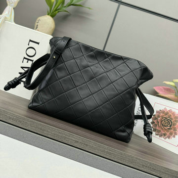 ロエベ LOEWE 99-LE262487BK 2024年最新入荷 フラメンコクラッチ スモールバッグ 斜め掛け ショルダーバッグ クロスボディバッグ