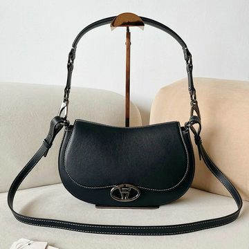 ヴァレンティノ Valentino  99-VT22067SKBK 2024年最新入荷 ガラヴァーニ オーバル ナッパカーフスキン ミディアム ショルダーバッグ トートバッグ