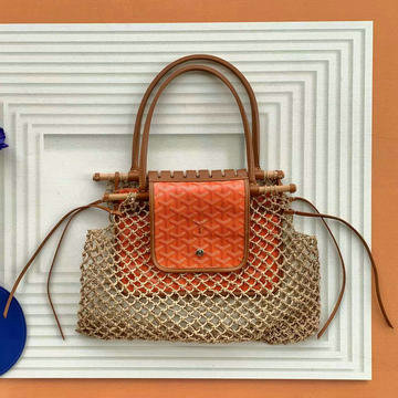 ゴヤール GOYARD BX-GY8112CS 2024年新色入荷 Aligre アリーグル ハンドバッグ トートバッグ ラフィアメッシュ レディースかばん