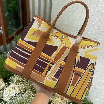 エルメスHERMES 063-H600336TYBSYZ  2024最新入荷 ガーデンパーティー トートバッグ ハンドバッグ ショッピングバッグ トップハンドルバッグ レディースかばん