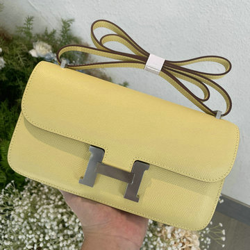 エルメス HERMES 063-H108226SZYYL  2024年最新入荷 コンスタンス エラン ミロワール エプソン イエロー ショルダーバッグ エルメス レディース