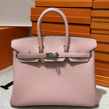 商品名称：エルメス HERMES  063-HBK25TXQYYF  2024年最新入荷 バーキン 25 タッチ ピンク トゴxリザード革 シルバー金具