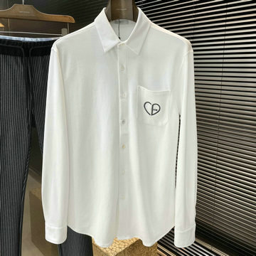 商品名称：クリスチャンディオール CHRISTIAN DIOR MS-CCCD24006 2024年秋冬最新入荷 長袖 シャツ ボタン付き トップス ホワイト 男女兼用