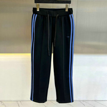 バレンシアガ BALENCIAGA MS-KCBA24001  2024年秋冬最新入荷 スポーツパンツ 伸縮性のあるウエストバンド メンズ ロングパンツ ブラック