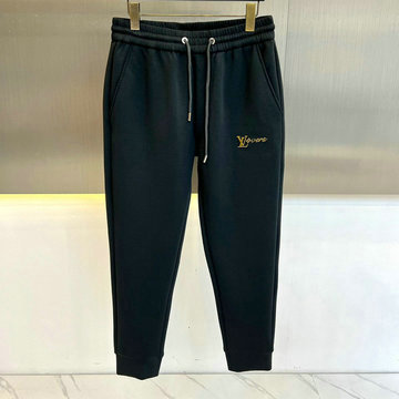 商品名称：ルイヴィトン LOUISVUITTON MS-KCLV24001 2024年秋冬最新入荷 スポーツパンツ 伸縮性のあるウエストバンド メンズ ロングパンツ ブラック
