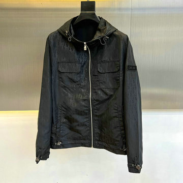 商品名称：クリスチャンディオール CHRISTIAN DIOR MS-WTCD24009 2024年秋冬最新入荷 ジップアップ ボンバー ジャケット メンズ ブラック