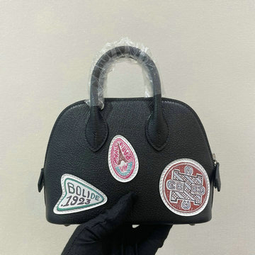 エルメス HERMES 063-HBS19HZBK 2024最新入荷 ミニ ボリード バッジ付き トップハンドルバッグ トートバッグ ハンドバッグ 手持ちかばん レディースかばん