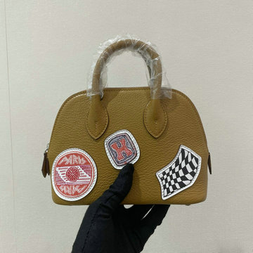 エルメス HERMES 063-HBS19HZJZ  2024最新入荷 ミニ ボリード バッジ付き トップハンドルバッグ トートバッグ ハンドバッグ 手持ちかばん レディースかばん