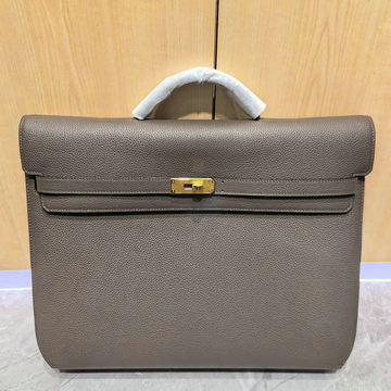 エルメス HERMES 063-HKDE36TGQJSH 2024最新入荷 ケリー サック ア デペッシュ 36 ブリーフケース トートバッグ ハンドバッグ ビジネスバッグ メンズかばん