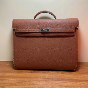 エルメス HERMES 063-HKDE36TGQYZS 2024最新入荷 ケリー サック ア デペッシュ 36 ブリーフケース トートバッグ ハンドバッグ ビジネスバッグ メンズかばん