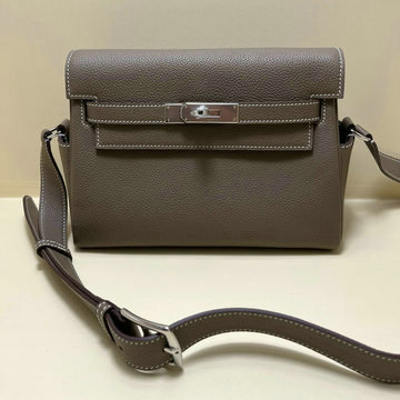エルメス HERMES 063-HKM25TGYDH 2024最新入荷 ケリー メッセンジャーバッグ 斜め掛け ショルダーバッグ クロスボディバッグ