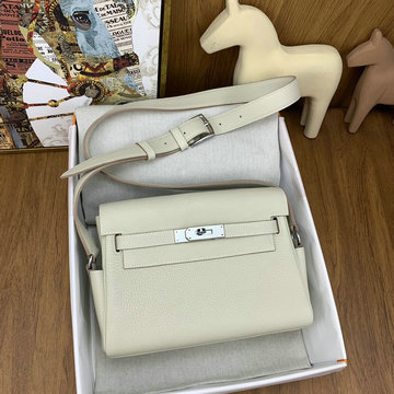 エルメス HERMES 063-HKM25TGYNB 2024最新入荷 ケリー メッセンジャーバッグ 斜め掛け ショルダーバッグ クロスボディバッグ