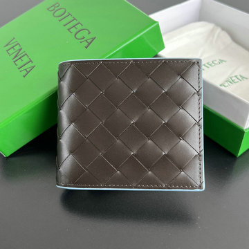 商品名称：ボッテガヴェネタ BOTTEGAVENETA aj-BOV605722CSK  2024年最新入荷 イントレチャート コインパース付き二つ折り短財布 ショートウォレット