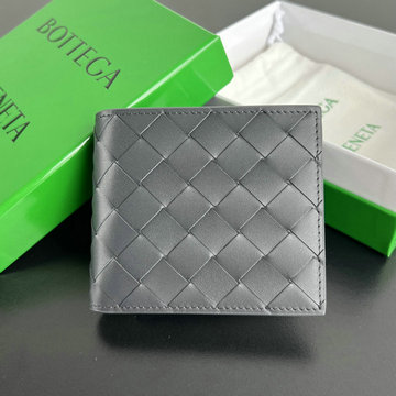 商品名称：ボッテガヴェネタ BOTTEGAVENETA aj-BOV605722QSH 2024年最新入荷 イントレチャート コインパース付き二つ折り短財布 ショートウォレット