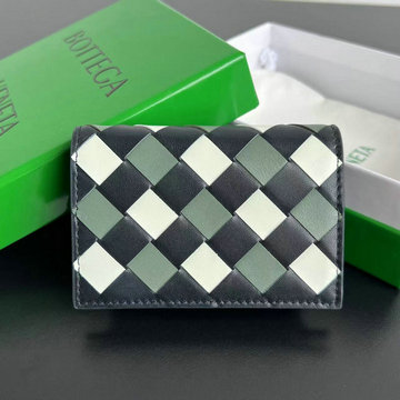 ボッテガヴェネタ BOTTEGAVENETA  aj-BOV667141PKB 2024年最新入荷 イントレチャート ビジネスカードケース 名刺入れ プレススタッズクロージャー