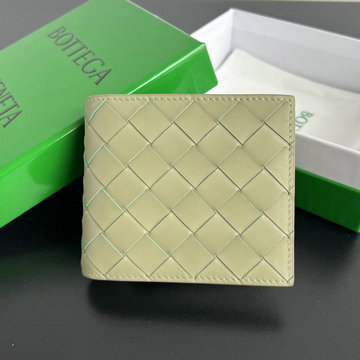 ボッテガヴェネタ BOTTEGAVENETA  aj-BOV605722QQX 2024年最新入荷 イントレチャート コインパース付き二つ折り短財布 ショートウォレット