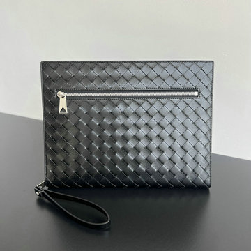 ボッテガヴェネタ BOTTEGAVENETA aj-BOV732638BK 2024年最新入荷 イントレチャート リストレット ドキュメントケース クラッチバッグ ストラップ付き
