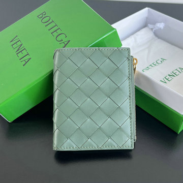 ボッテガヴェネタ BOTTEGAVENETA aj-BOV742330QHG 2024年最新入荷 イントレチャート スモール 二つ折りウォレット ファスナーウォレット 小銭入れ