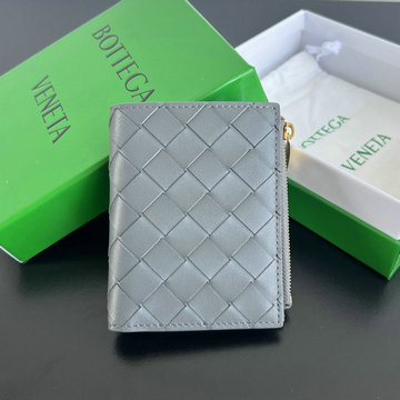 ボッテガヴェネタ BOTTEGAVENETA aj-BOV742330QHL  2024年最新入荷 イントレチャート スモール 二つ折りウォレット ファスナーウォレット 小銭入れ