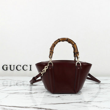 グッチ GUCCI 057-GG805832PJH　2024年最新入荷 バンブー ミニ トップハンドル トートバッグ ハンドバッグ 2way ショルダーバッグ レディース