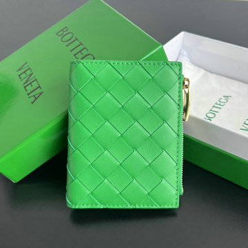 ボッテガヴェネタ BOTTEGAVENETA aj-BOV742330QZG 2024年最新入荷 イントレチャート スモール 二つ折りウォレット ファスナーウォレット 小銭入れ