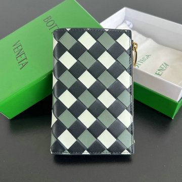 ボッテガヴェネタ BOTTEGAVENETA aj-BOV749940BKL  2024年最新入荷 ミディアム イントレチャート 二つ折りファスナーウォレット 小銭入れ